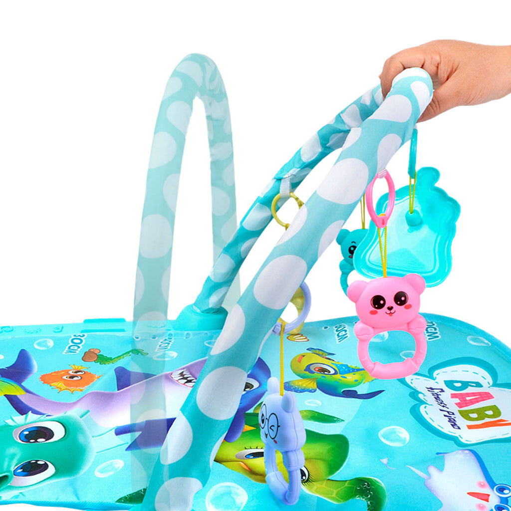 Caminha Tapete Soneca Recém-Nascido - Com Chocalhos e Musica Caminha Tapete Soneca Recém-Nascido - Com Chocalhos e Musica Loja do Bambino 