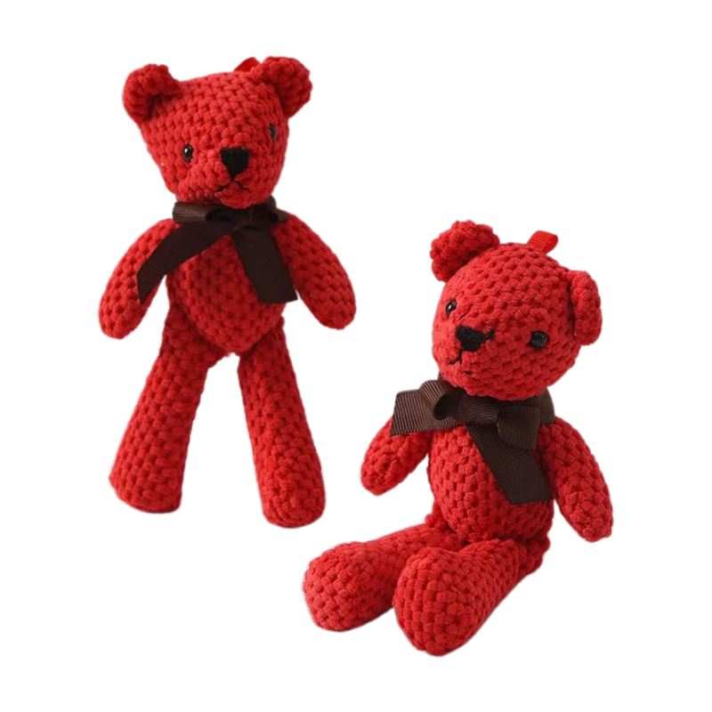Ursinho Trabalhado Bambino Ursinho Trabalhado Bambino Loja do Bambino Vermelho 15cm 
