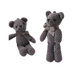 Ursinho Trabalhado Bambino Ursinho Trabalhado Bambino Loja do Bambino Cinza 15cm 