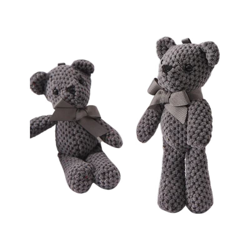 Ursinho Trabalhado Bambino Ursinho Trabalhado Bambino Loja do Bambino Cinza 15cm 