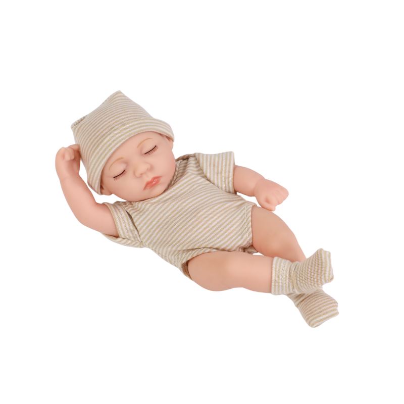 Bebê Reborn de Silicone Realista Bebê Reborn de Silicone Realista Loja do Bambino Khaki 