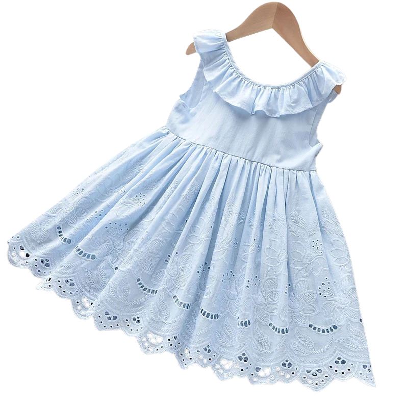 Vestido Azul Celeste para Meninas - Charme Casual para Festas de Verão Vestido Azul Celeste para Meninas - Charme Casual para Festas de Verão Loja do Bambino 
