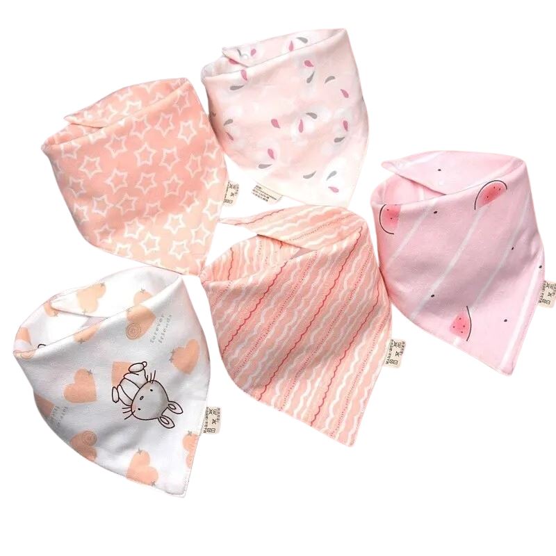 Bandana Babador para Bebê Bambino - Contém 5 peças Lenços de Pescoço Infantil Bambino - Contém 5 peças Loja do Bambino Modelo 02 