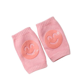 Joelheira Antiderrapante para Bebês Bambino Joelheira para Bebês Bambino Loja do Bambino Rosa tamanho único 
