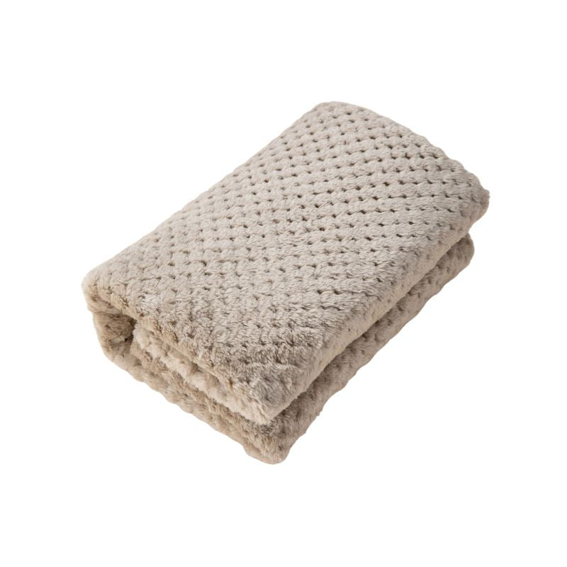 Cobertor Primeiro Toque para Bebê Bambino Manta Primeiro Toque Bambino Loja do Bambino Marrom M - 70x100cm 