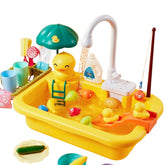 Pia de Brinquedo que sai Água com Acessórios Pia de Brinquedo que sai Água com Acessórios Loja do Bambino Amarelo 