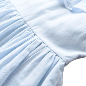 Vestido Azul Celeste para Meninas - Charme Casual para Festas de Verão Vestido Azul Celeste para Meninas - Charme Casual para Festas de Verão Loja do Bambino 