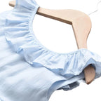 Vestido Azul Celeste para Meninas - Charme Casual para Festas de Verão Vestido Azul Celeste para Meninas - Charme Casual para Festas de Verão Loja do Bambino 