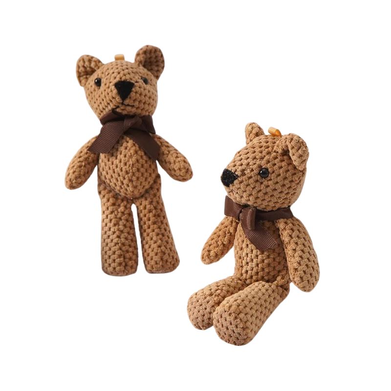 Ursinho Trabalhado Bambino Ursinho Trabalhado Bambino Loja do Bambino Marrom 15cm 