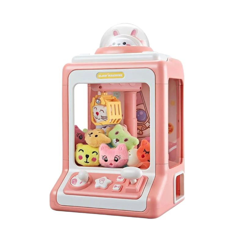 Máquina Shopping de Pegar Bichinhos com 10 Bichinhos Inclusos Máquina de Pegar Bichinhos Loja do Bambino Rosa 