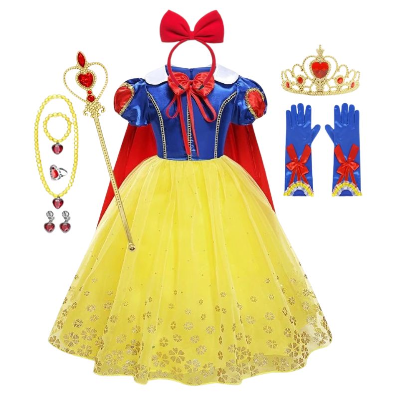 Fantasia Branca de Neve infantil Fantasia Branca de Neve infantil Loja do Bambino Modelo Exclusivo 