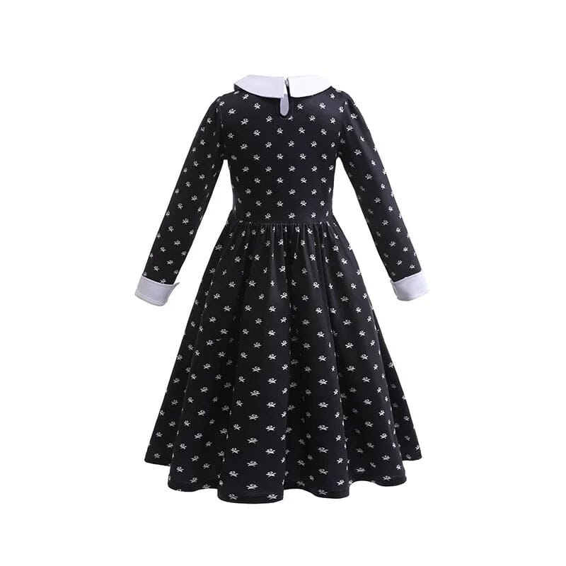 Fantasia Cosplay Wandinha Infantil Bambino - Peruca e Vestido Fantásia Cosplay Wandinha Infantil Bambino Loja do Bambino 