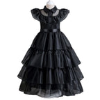 Fantasia Cosplay Wandinha Infantil Bambino - Peruca e Vestido Fantásia Cosplay Wandinha Infantil Bambino Loja do Bambino 