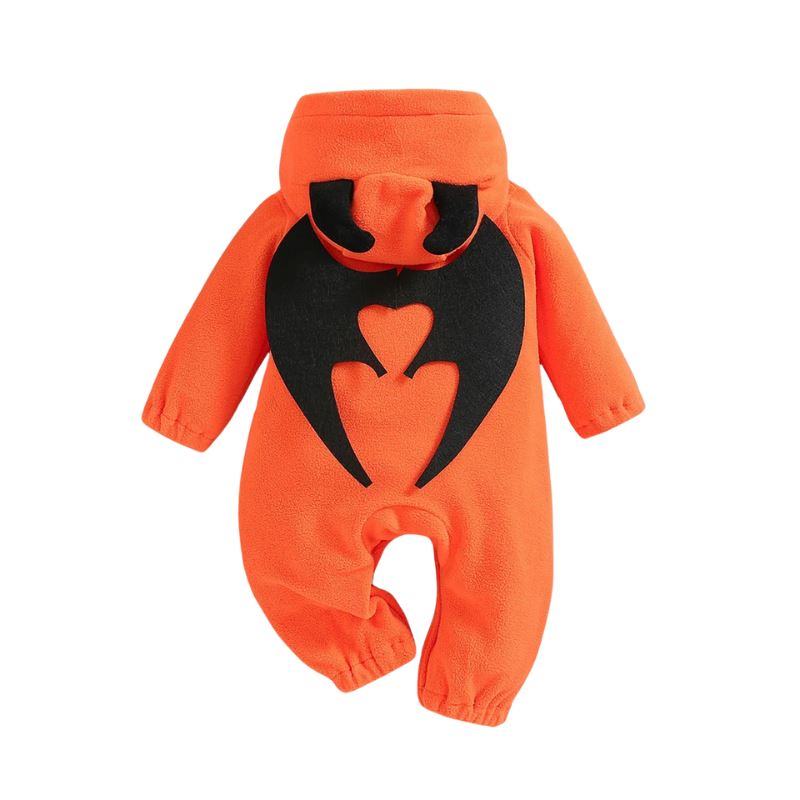 Fantasia Macacão com Capuz Abóbora Bebê Fantasia Macacão com Capuz Abóbora Recém Nascido Loja do Bambino 