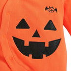 Fantasia Macacão com Capuz Abóbora Bebê Fantasia Macacão com Capuz Abóbora Recém Nascido Loja do Bambino 