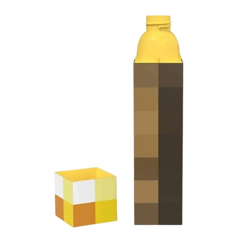 Garrafa Tocha Minecraft Garrafa Tocha Minecraft Loja do Bambino 