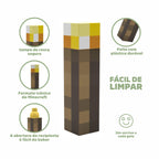 Garrafa Tocha Minecraft Garrafa Tocha Minecraft Loja do Bambino 