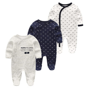 Conjunto Pijama Macacão para Recém Nascido - Contém 3 Unidades Conjunto Pijama Macacão para Recém Nascido - Contém 3 Unidades Loja do Bambino 