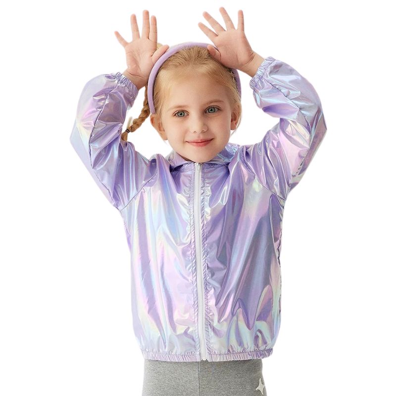 Jaqueta Corta Vento Infantil Metalizada com Capuz Jaqueta Corta Vento Infantil Metalizada com Capuz Loja do Bambino 