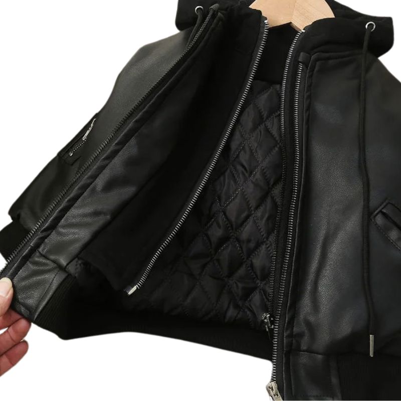 Jaqueta Couro Infantil Masculina com Capuz Jaqueta Couro Infantil Masculina com Capuz Loja do Bambino 