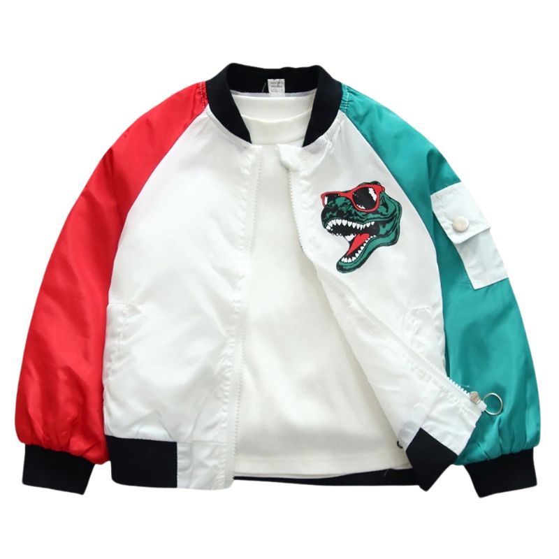 Jaqueta Infantil Dinossauro T-REX Jaqueta Infantil Dinossauro T-REX Loja do Bambino 