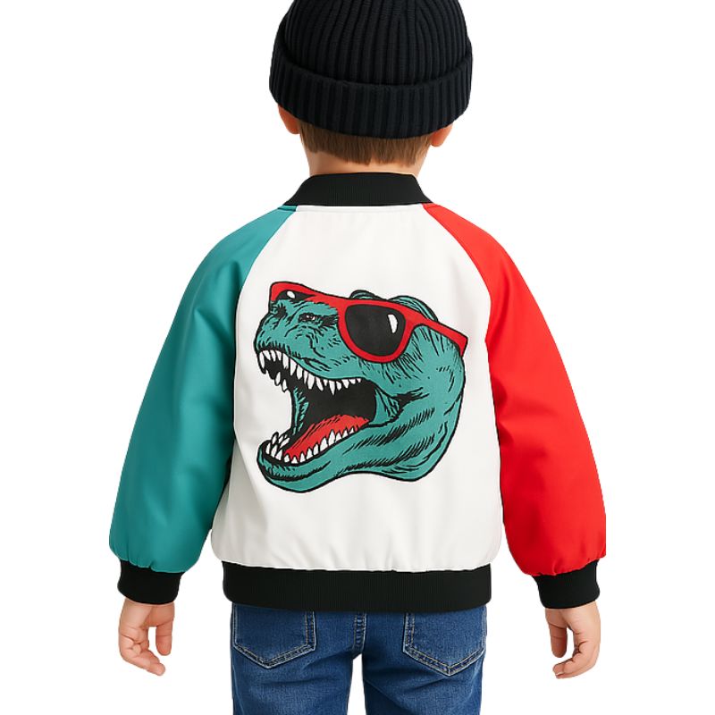 Jaqueta Infantil Dinossauro T-REX Jaqueta Infantil Dinossauro T-REX Loja do Bambino 