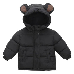 Jaqueta Infantil Peluciada com Capuz de Urso Jaqueta Infantil Peluciada com Capuz de Urso Loja do Bambino 