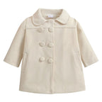 Jaqueta Infantil Transpassada com Botões Jaqueta Infantil Transpassada com Botões Loja do Bambino Bege 90 