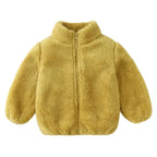 Jaqueta Infantil de Lã Jaqueta Infantil de Lã Loja do Bambino Amarelo 80 