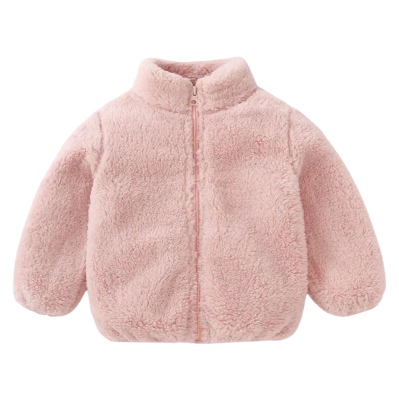 Jaqueta Infantil de Lã Jaqueta Infantil de Lã Loja do Bambino Rosa 80 