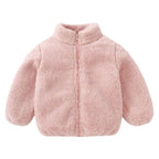 Jaqueta Infantil de Lã Jaqueta Infantil de Lã Loja do Bambino Rosa 80 