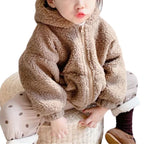 Jaqueta Peluciada Infantil com Capuz de Ursinho Jaqueta Peluciada Infantil com Capuz de Ursinho Loja do Bambino 