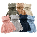 Jaqueta Peluciada Infantil com Capuz de Ursinho Jaqueta Peluciada Infantil com Capuz de Ursinho Loja do Bambino 