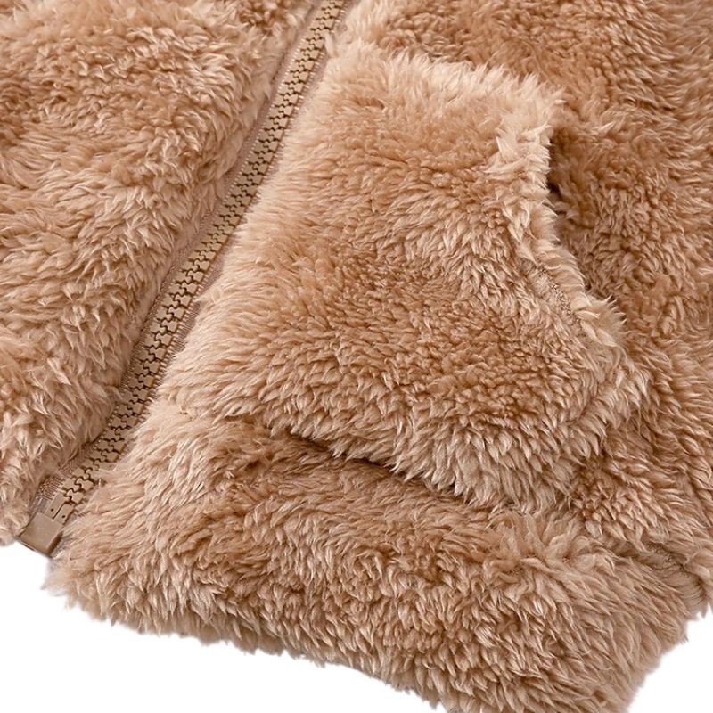 Jaqueta Peluciada Infantil com Capuz de Ursinho Jaqueta Peluciada Infantil com Capuz de Ursinho Loja do Bambino 