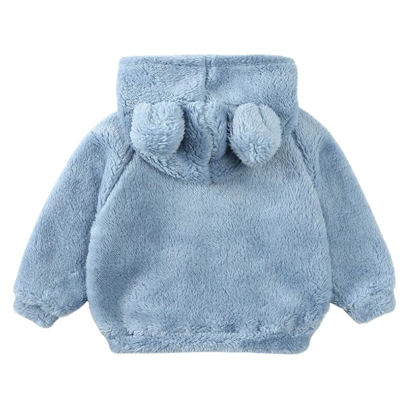 Jaqueta Peluciada Infantil com Capuz de Ursinho Jaqueta Peluciada Infantil com Capuz de Ursinho Loja do Bambino 