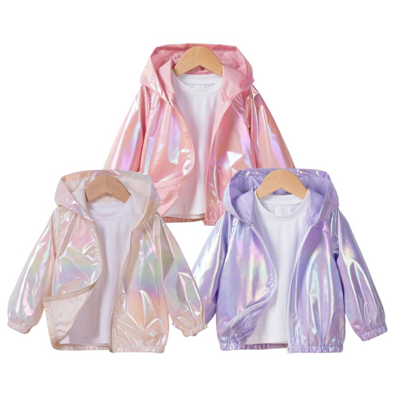 Jaqueta Corta Vento Infantil Metalizada com Capuz Jaqueta Corta Vento Infantil Metalizada com Capuz Loja do Bambino 