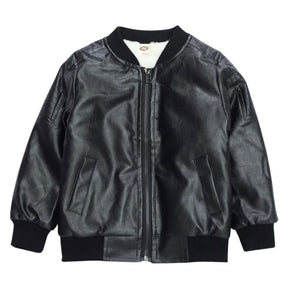 Jaqueta de Couro Infantil Masculina Jaqueta de Couro Infantil Masculina Loja do Bambino Preto 90 