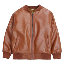 Jaqueta de Couro Infantil Masculina Jaqueta de Couro Infantil Masculina Loja do Bambino Marrom 90 