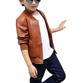 Jaqueta de Couro Infantil Masculina Jaqueta de Couro Infantil Masculina Loja do Bambino 
