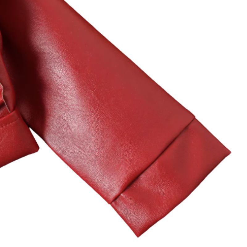 Jaqueta de Couro e Boina de Couro Infantil Feminina Jaqueta de Couro e Boina de Couro Infantil Feminina Loja do Bambino 