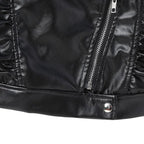 Jaqueta de Couro e Boina de Couro Infantil Feminina Jaqueta de Couro e Boina de Couro Infantil Feminina Loja do Bambino 