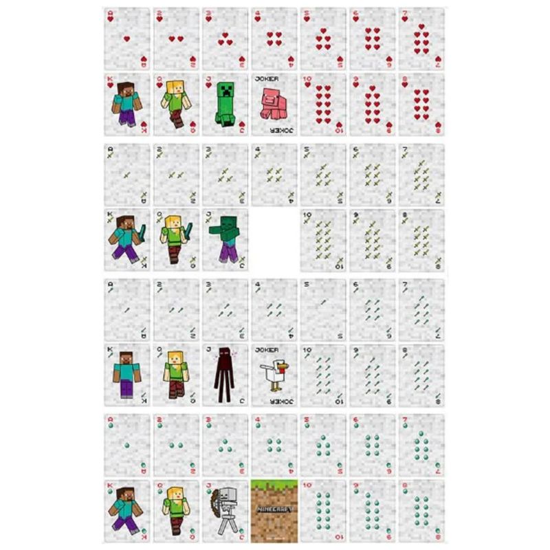 Jogo de cartas Minecraft Jogo de cartas Minecraft Loja do Bambino 
