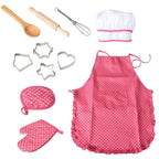 Kit Acessórios de Cozinha + Avental Infantil Bambino Kit Acessórios de Cozinha + Avental Infantil Bambino Loja do Bambino Rosa 