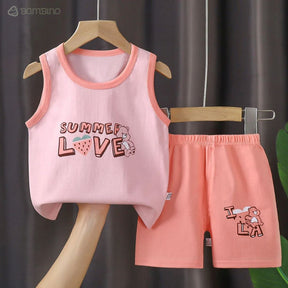 Conjunto Verão Para Menina Recém Nascida Bambino Conjunto Verão Para Menina Recém Nascida Bambino Loja do Bambino Moranguinho 1 ano 