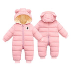 Macacão Bebê Ursinho Capuz Quentinho Macacão Bebê Ursinho Capuz Quentinho Loja do Bambino Rosa 66 