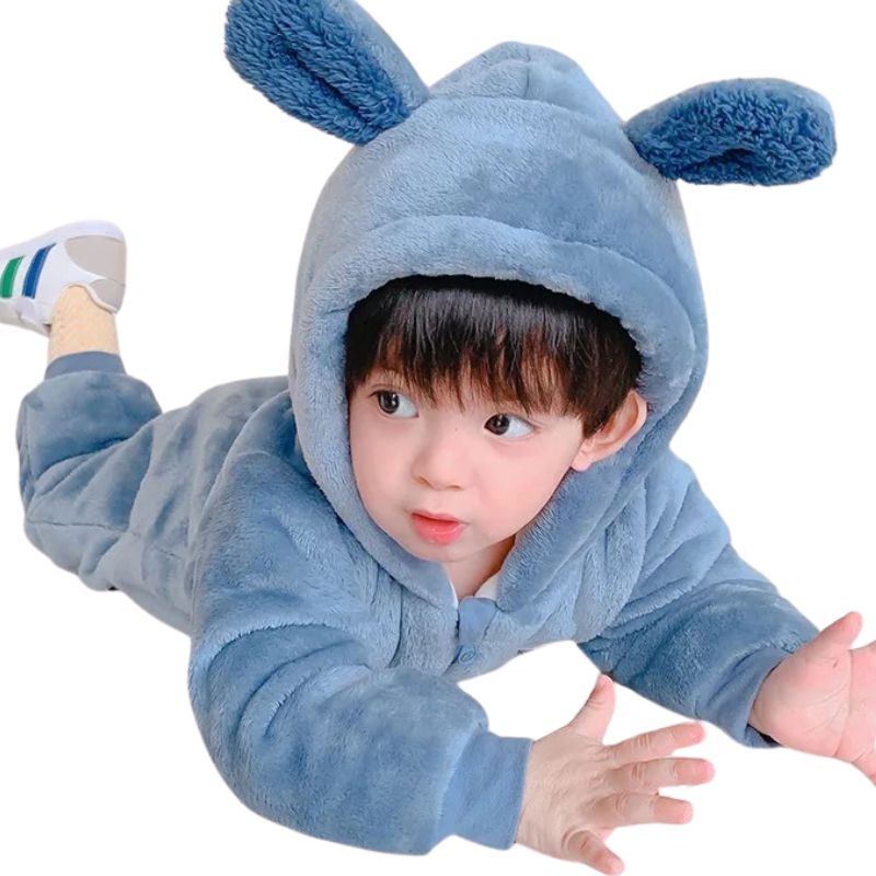 Macacão Bebê Ursinho Peluciado Zíper Macacão Bebê Ursinho Peluciado Zíper Loja do Bambino 