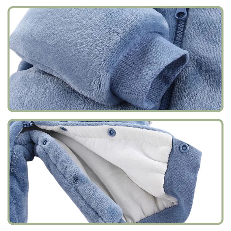 Macacão Bebê Ursinho Peluciado Zíper Macacão Bebê Ursinho Peluciado Zíper Loja do Bambino 