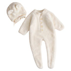 Macacão Infantil com Touca de Ursinho Macacão Infantil com Touca de Ursinho Loja do Bambino Branco 66 