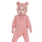 Macacão Infantil com Touca de Ursinho Macacão Infantil com Touca de Ursinho Loja do Bambino 