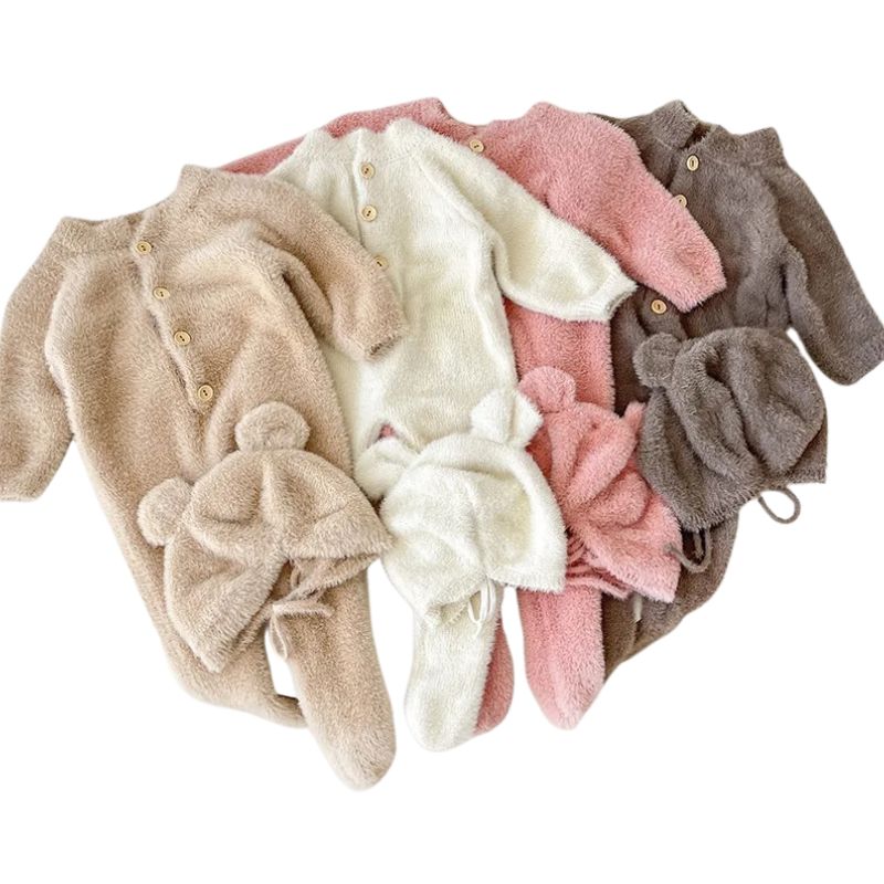 Macacão Infantil com Touca de Ursinho Macacão Infantil com Touca de Ursinho Loja do Bambino 